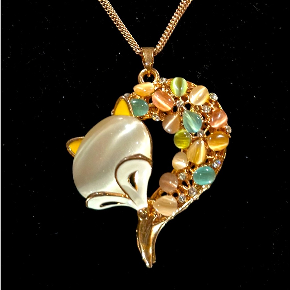 Moonstone Elder Fox Necklace
